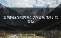 蜜桃传媒惊现内幕：大V傍晚时刻引发轰动
